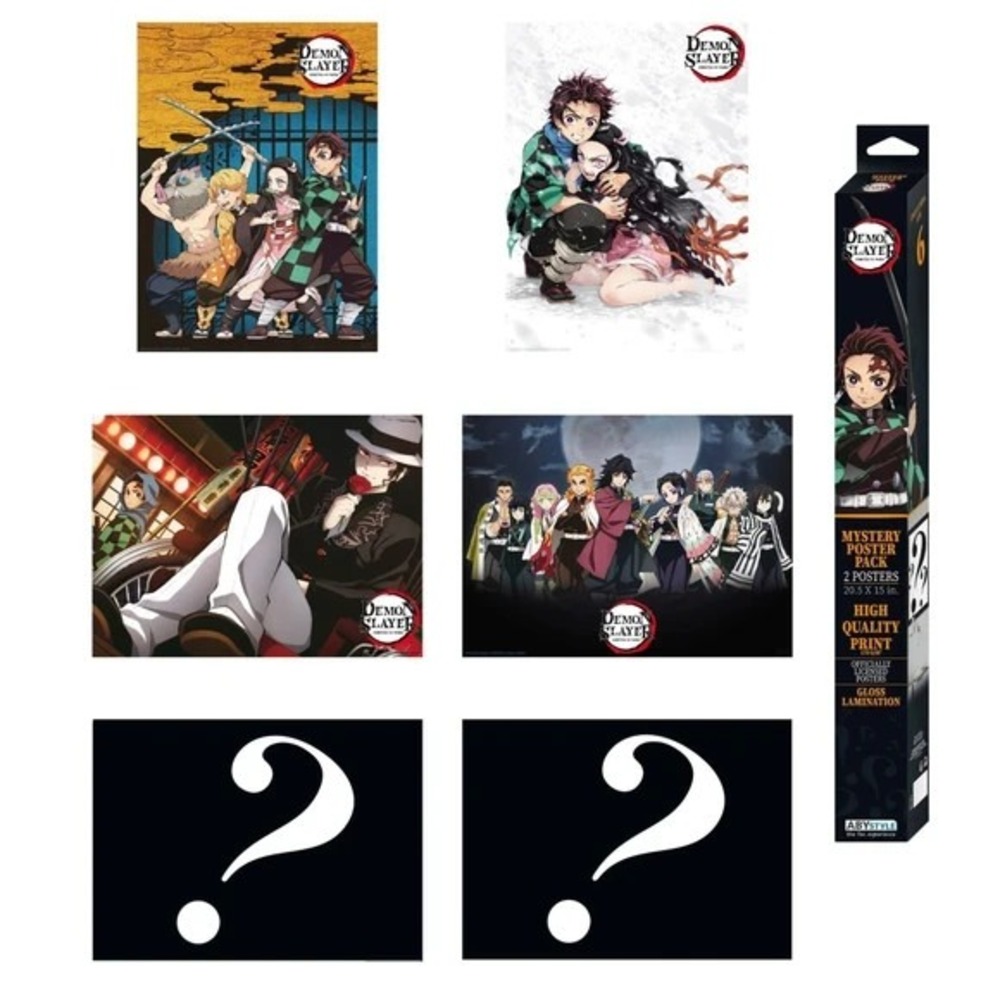 Demon Slayer Mystery Posters 2 Posters Per Pack 20.5 X 15 In. High Quality‎